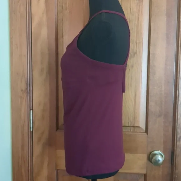 Burgundy Racerback Top By Rae Mode - Picture 2 of 7